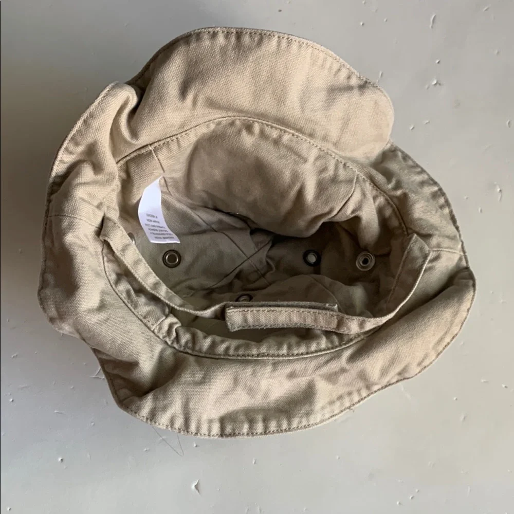 Gymboree Tan Bucket Hat with Pocket 12-24M NWOT